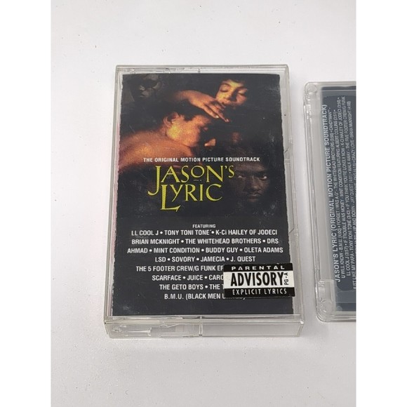 Jason's Lyrics Movie Soundtrack Cassette Tape LL Cool J Scarface Tony Toni Tone - Picture 2 of 6